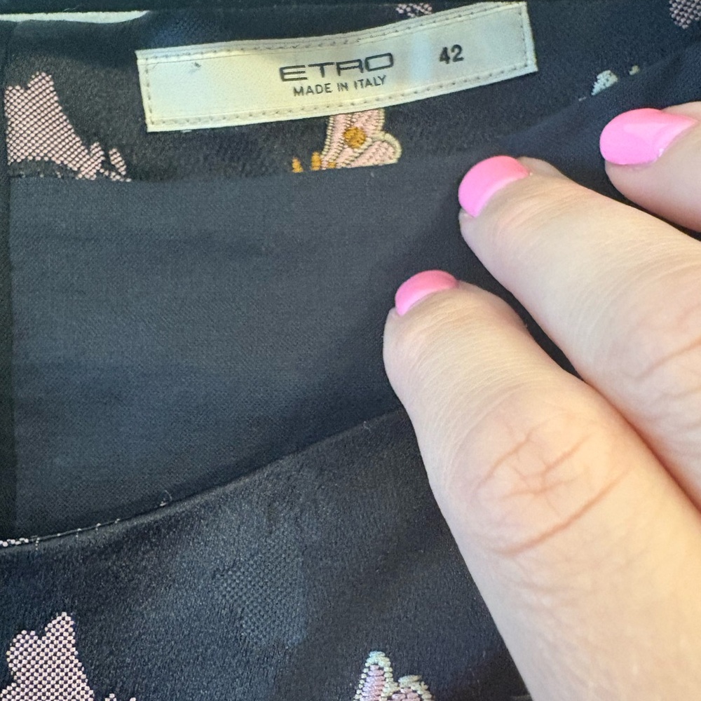 NWT Etro Multicolor Floral Jacquard Blouse - Picture 4 of 9